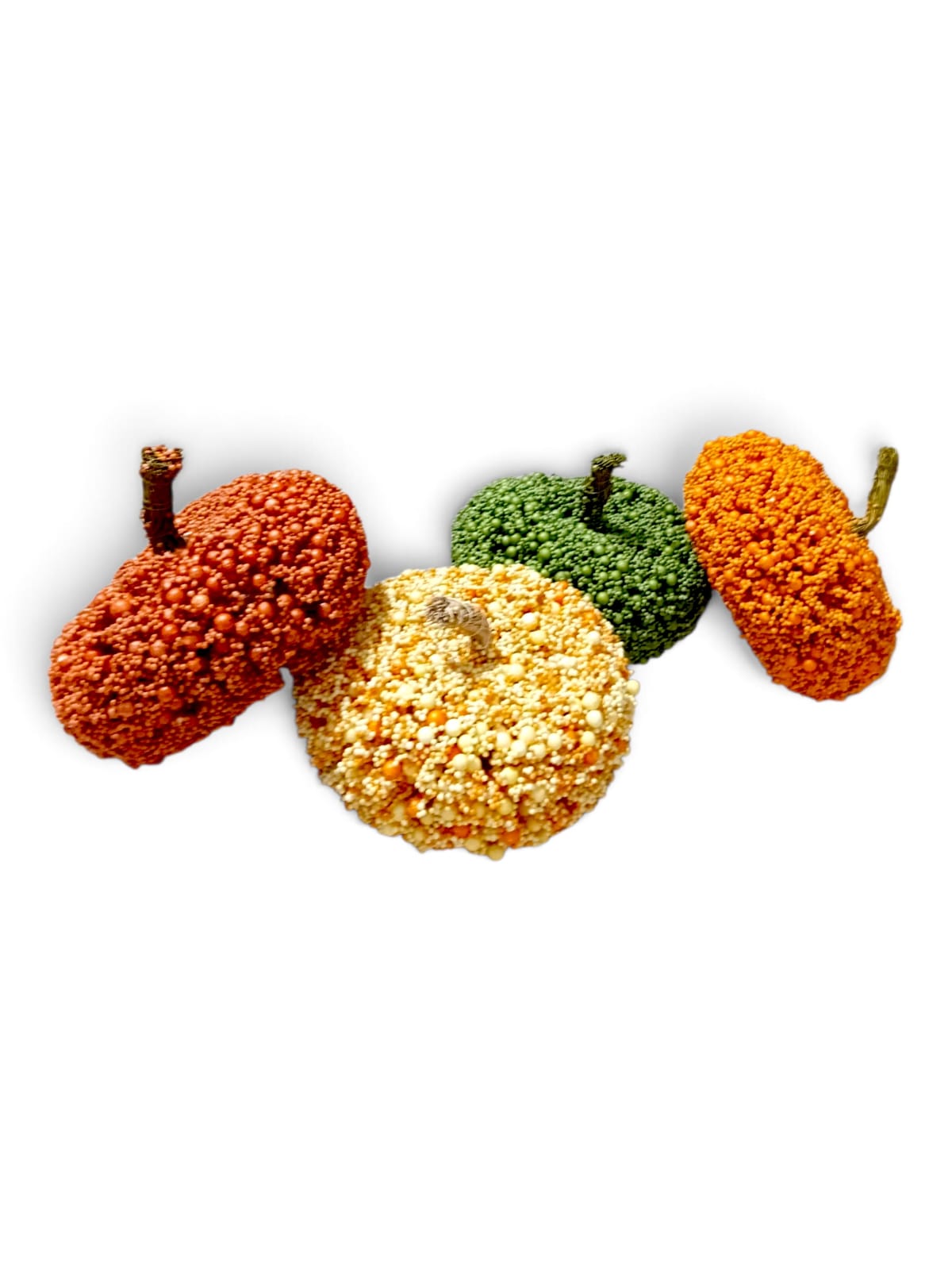 Otoño - Calabazas Decorativas, Forradas en Bayas