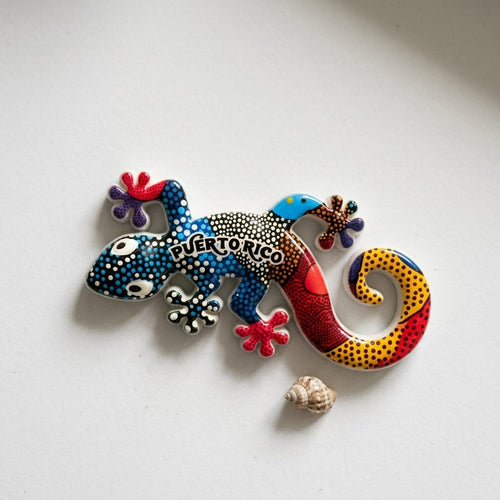 Souvenir - Puerto Rico Gecko Fridge Magnet