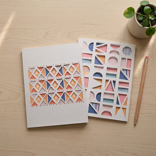 Oficina/Escolar- Die-Cut Soft Cover Notebook