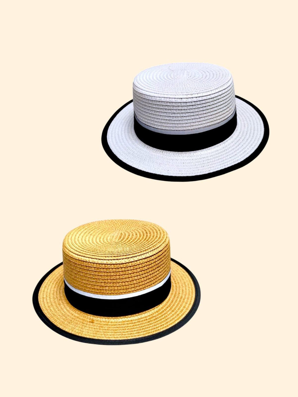 Sombrero estilo "Canotier" o "Boater"