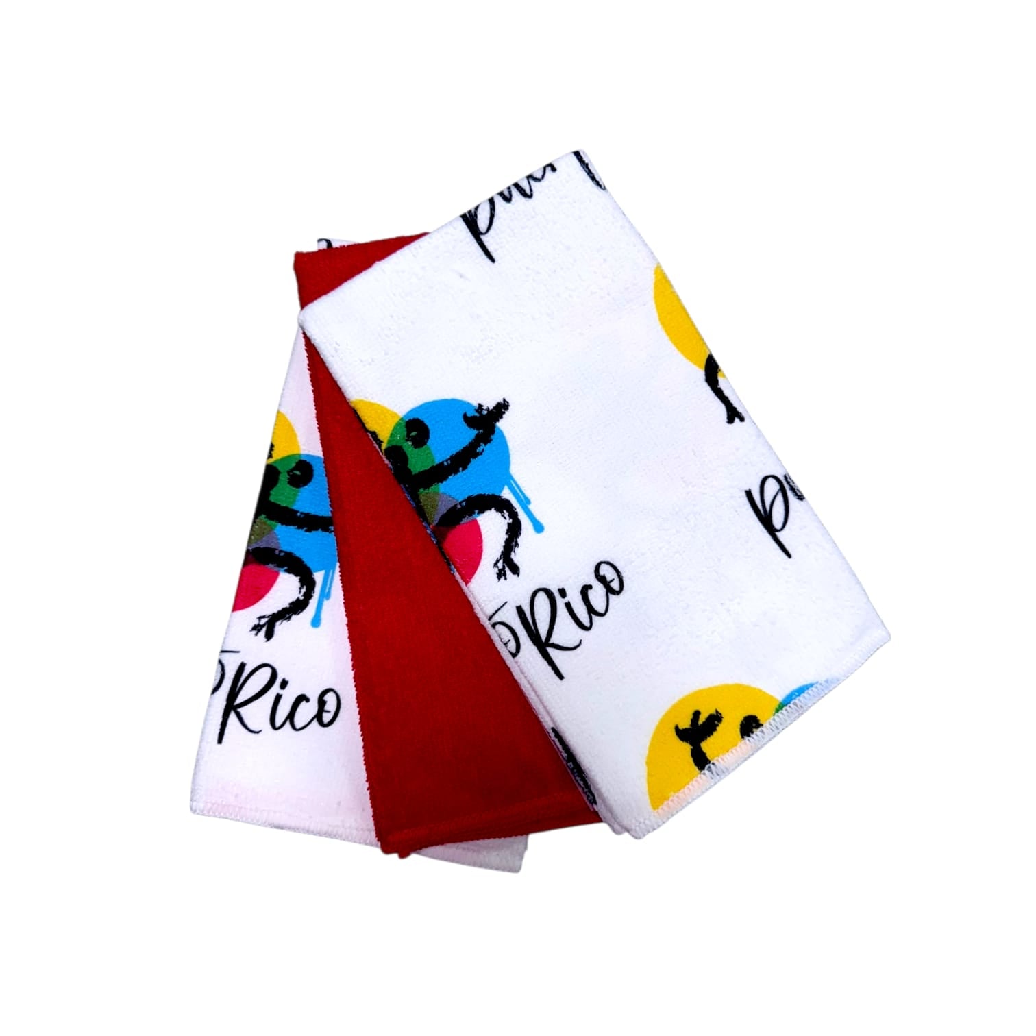 Souvenir de Puerto Rico- Set de toallas de cocina de 3 piezas