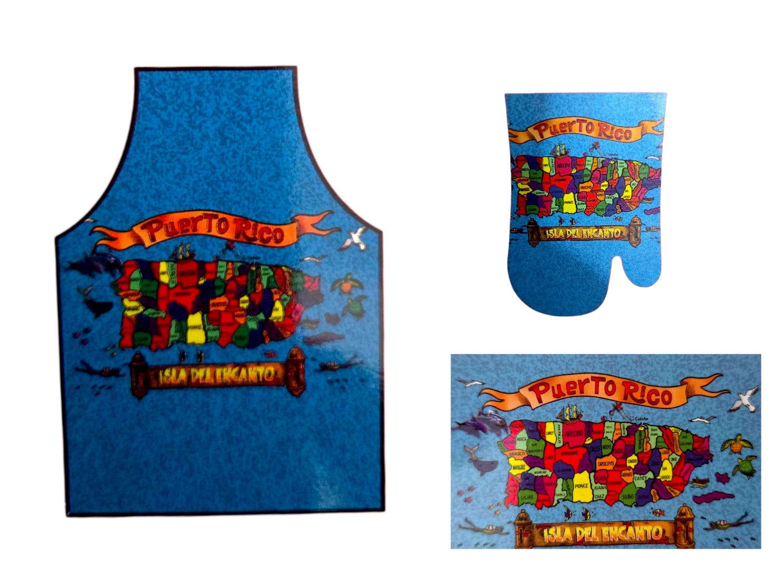 Souvenir de Puerto Rico- Acesorio de cocina (Variedad de estilo)