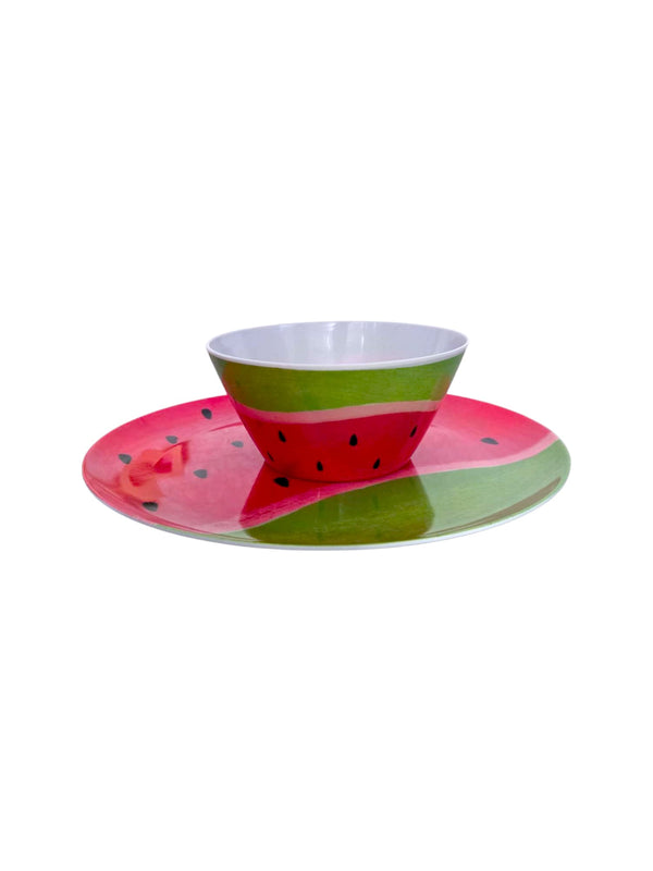 Platos Melamina con diseño de Melón, Bowl de Melamina  con diseño de Melón