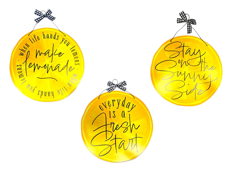 Hello Summer Fun! Lemon Hanging Décor