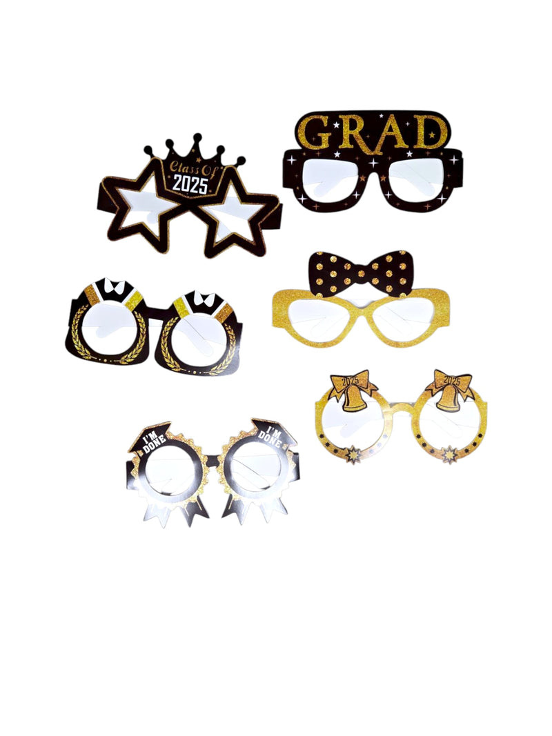 Graduación- 6ct Paper Glasses