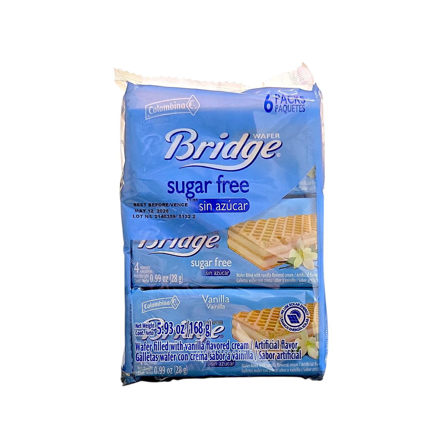 Colombina- Bridge Sugar Free Vainilla