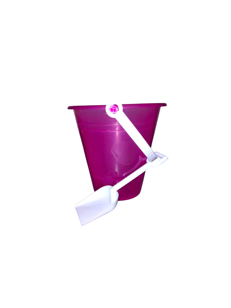 Juguete de Verano- Glitter Beach Bucket W/Shovel