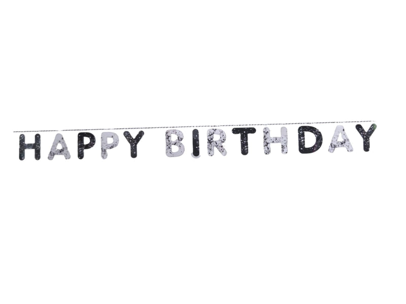 AW Party-Happy Birthday Confetti Letter Banner