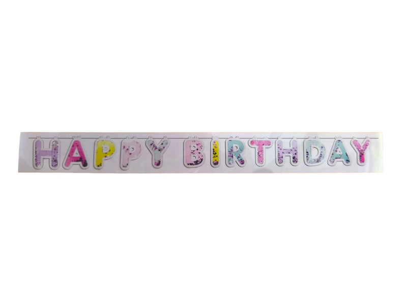 AW Party-Happy Birthday Confetti Letter Banner