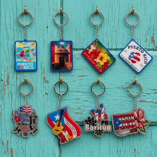 Souvenir - Llaveros con Motivo de Puerto Rico | 8 Estilos