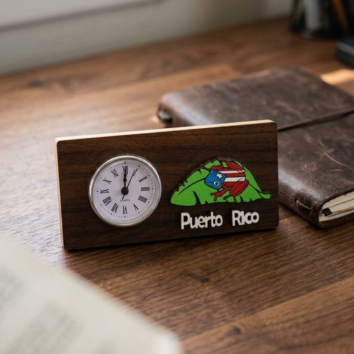 Souvenir- Reloj de Madera Puerto Rico – Diseño Artesanal | Decoración y Souvenir