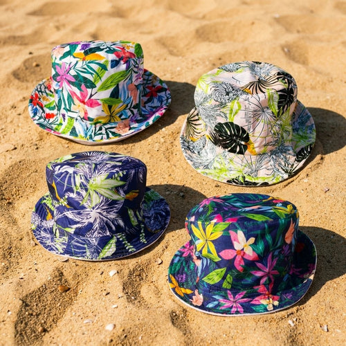 Sombrero Estilo Bucket Floral