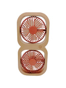 Rechargeable double fan
