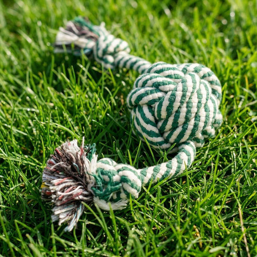 Pet Rope Toy- Verde y Rojo