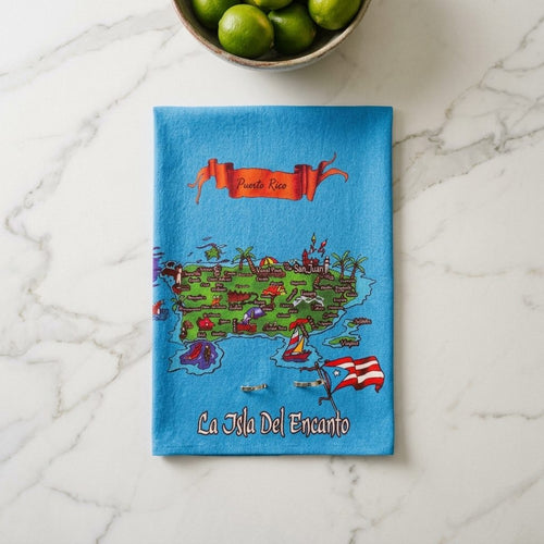 Souvenir de Puerto Rico- Kitchen Towel
