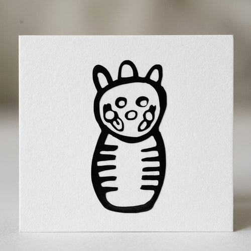 Souvenirs de Puerto Rico - Stickers (Símbolos Taínos Negros) *NO INCLUYE EL VASO*
