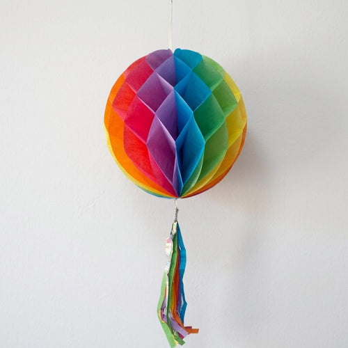 AW Party- Honeycomb Ball with Tassel