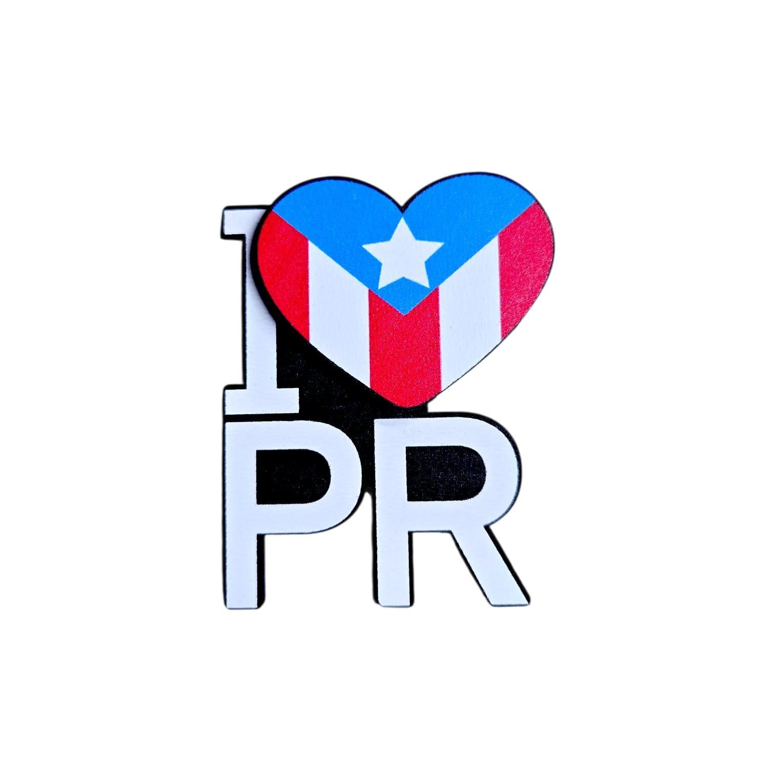 Souvenir de Puerto Rico- Magneto Madera PR.