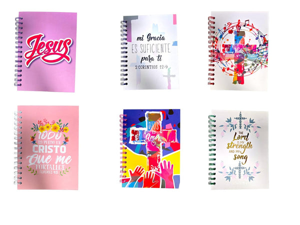 Double Wire Case Cover Journal - Diseños Religiosos