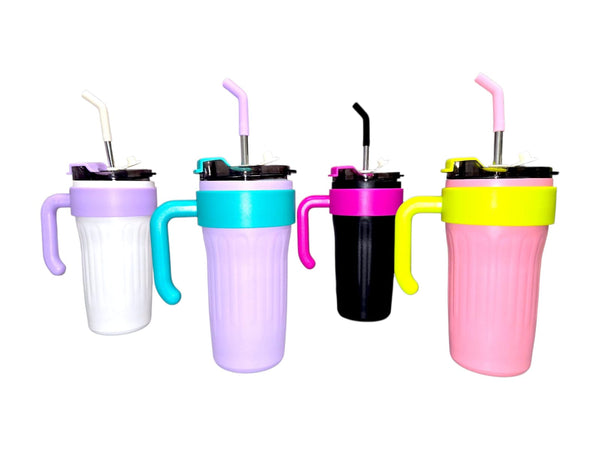 SS Tumbler with Straw 30oz