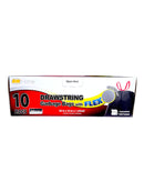 AW Home-  30 Gal Large Trash Drawstring Bags Emboss (10 Bags)