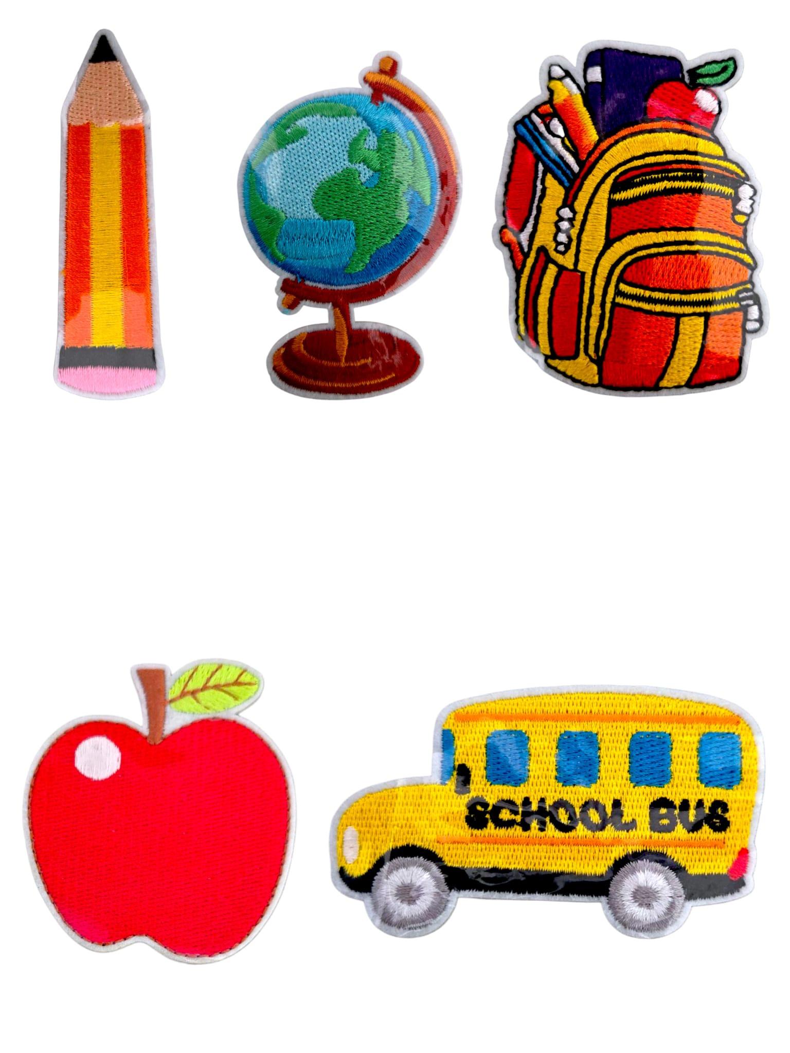Back to School- Double Adhesive Patch Peel & Stick or Iron-on