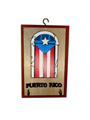 Souvenir de Puerto Rico- Placa de Madera para Llaves