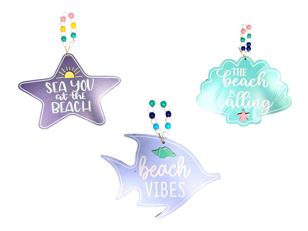 Hello Summer Fun! Seashell it Haging Décor