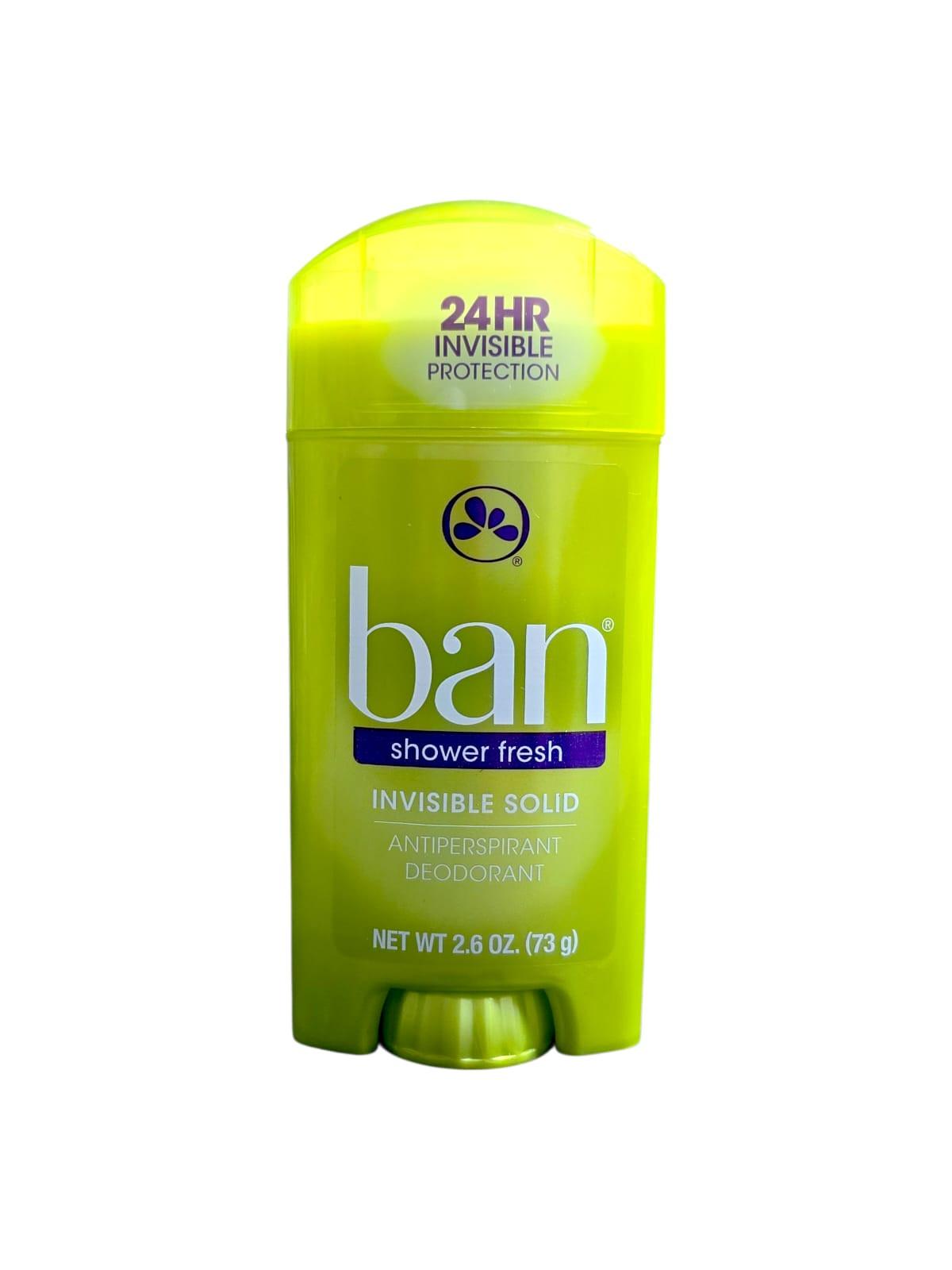 Desodorante Ban 2.6 OZ – Shower Fresh / Powder Fresh | Protección Todo el Día.