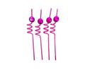 AW Party - 4ct Crazy Straws with Disco Ball