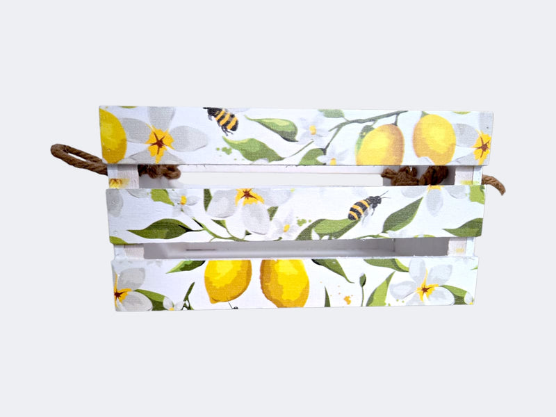Canasta de Madera con Diseños  (Variedad de tamaño)