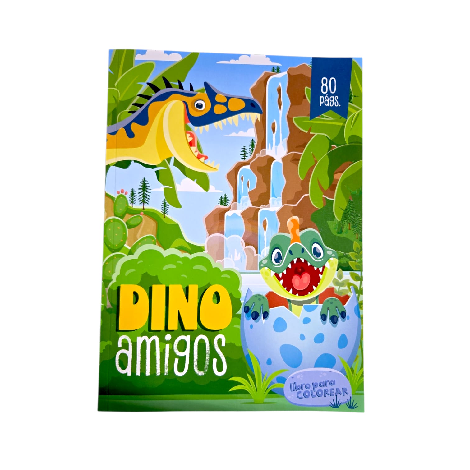 Libro de Colorear Dino Amigos / Mundo Dino – 80 Páginas | Diversión Infantil.