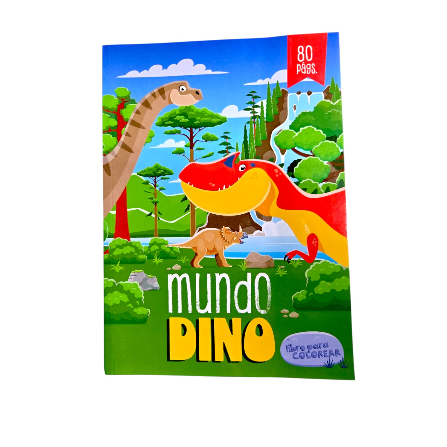 Libro de Colorear Dino Amigos / Mundo Dino – 80 Páginas | Diversión Infantil.