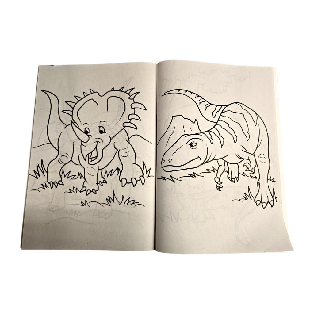 Libro de Colorear Dino Amigos / Mundo Dino – 80 Páginas | Diversión Infantil.