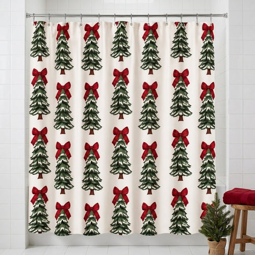 X Mas | 1 Pc Shower Curtain | 8 Holidays Designs 70" x 72"