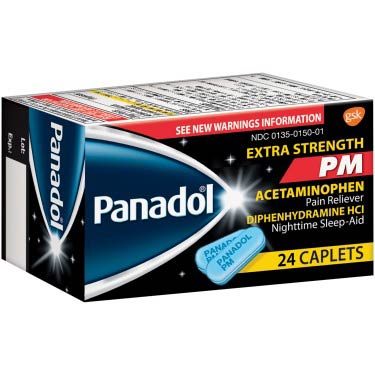 Panadol - Extra Strength PM (24 Caplets) 500MG