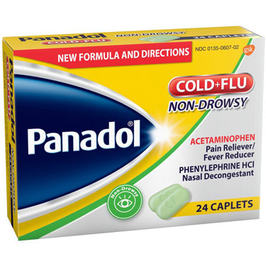 Panadol Cold + Flu Non-Drowsy (24 Caplets)