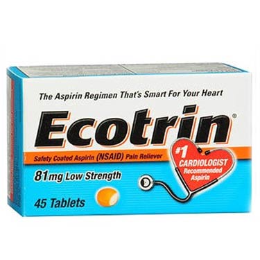 Ecotrin Adult 81mg Tabs (45 Tablets)