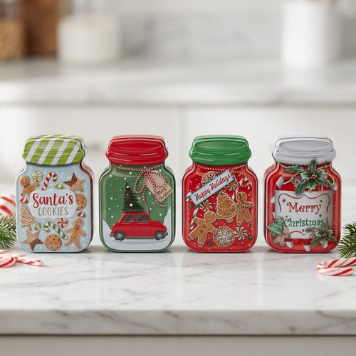 Christmas Treat Box – Mason Jar Shape | 1 Pc