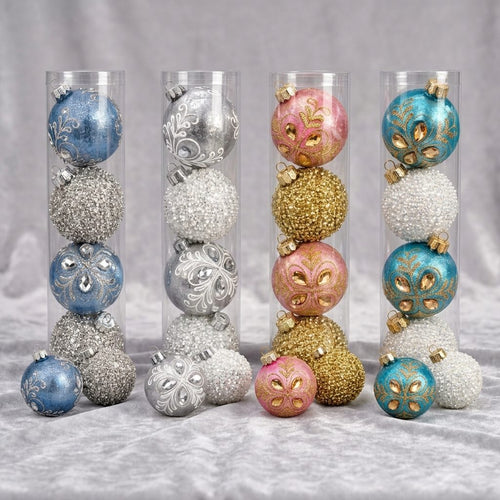 Esferas Navideñas | Set de 4 Piezas - Variedad a Escoger