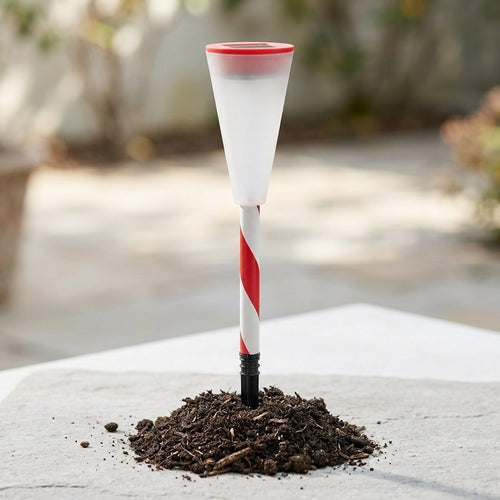 Christmas Solar LED Light | Candy Cane Cone Shaped Yard Stake