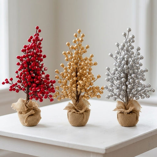 Christmas Tabletop Decoration | Berry Tree – 3 Festive Colors 18"