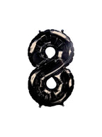AW- Globo Metálico Negro  34"IN