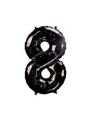 AW- Globo Metálico Negro  34"IN