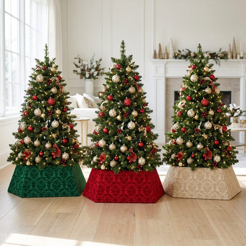 3D Velour Tree Collar 20" | Cubierta de Terciopelo para Árbol de Navidad