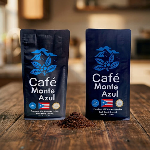 Café 100% de Puerto Rico – Molido | Tueste Claro y Tueste Oscuro