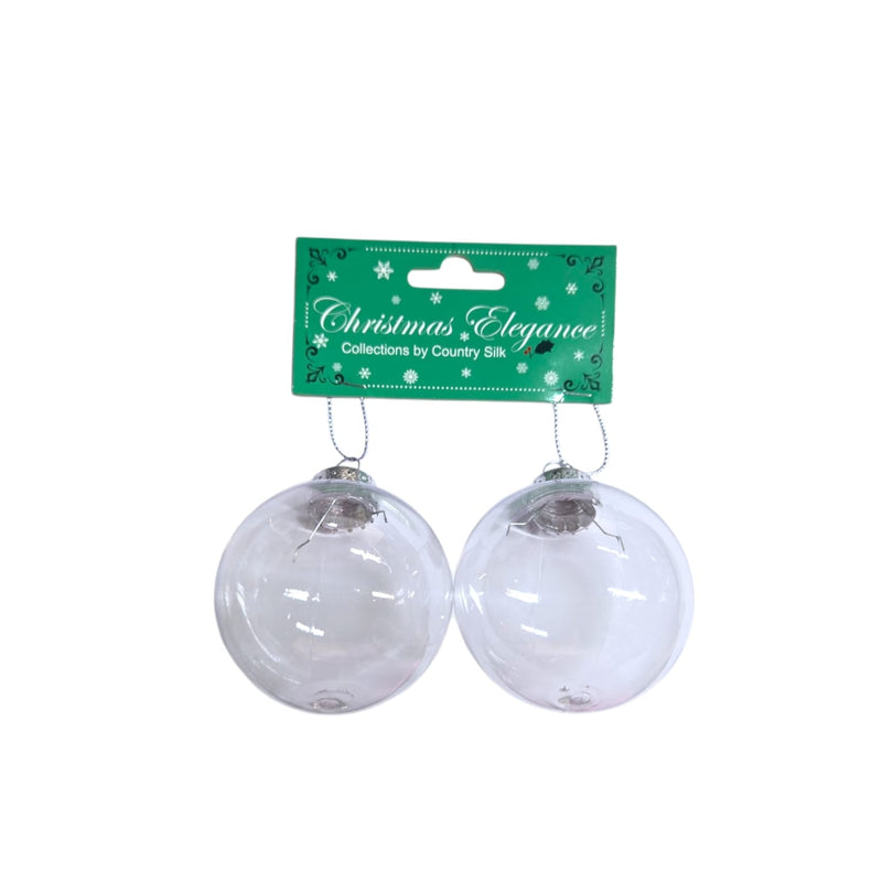 Navidad- Esferas transparente pequeñas