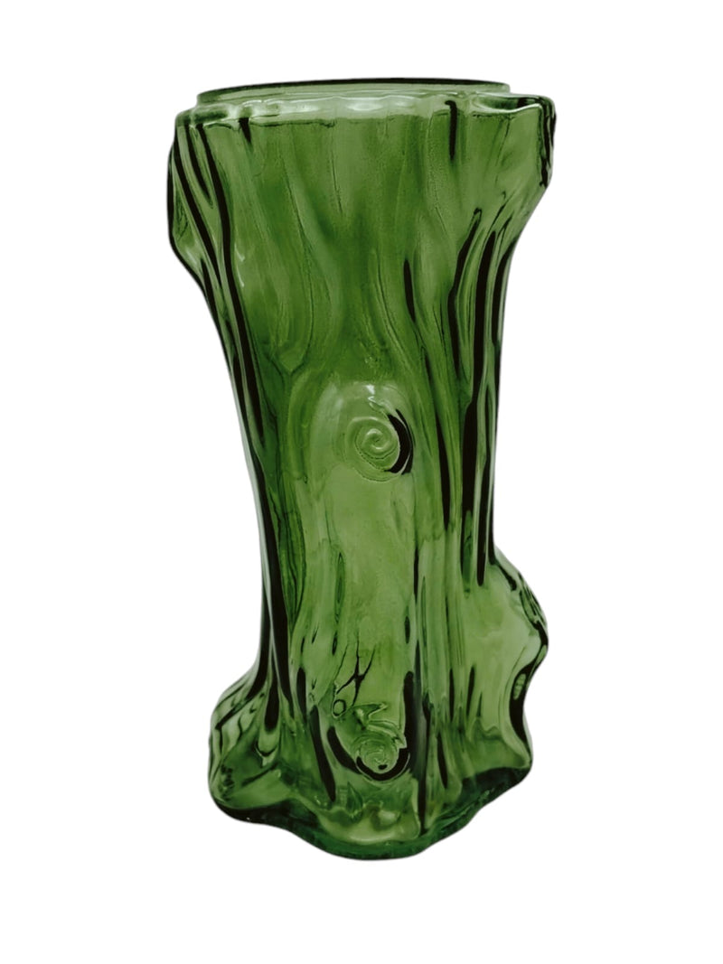 Vase with tree trunk design