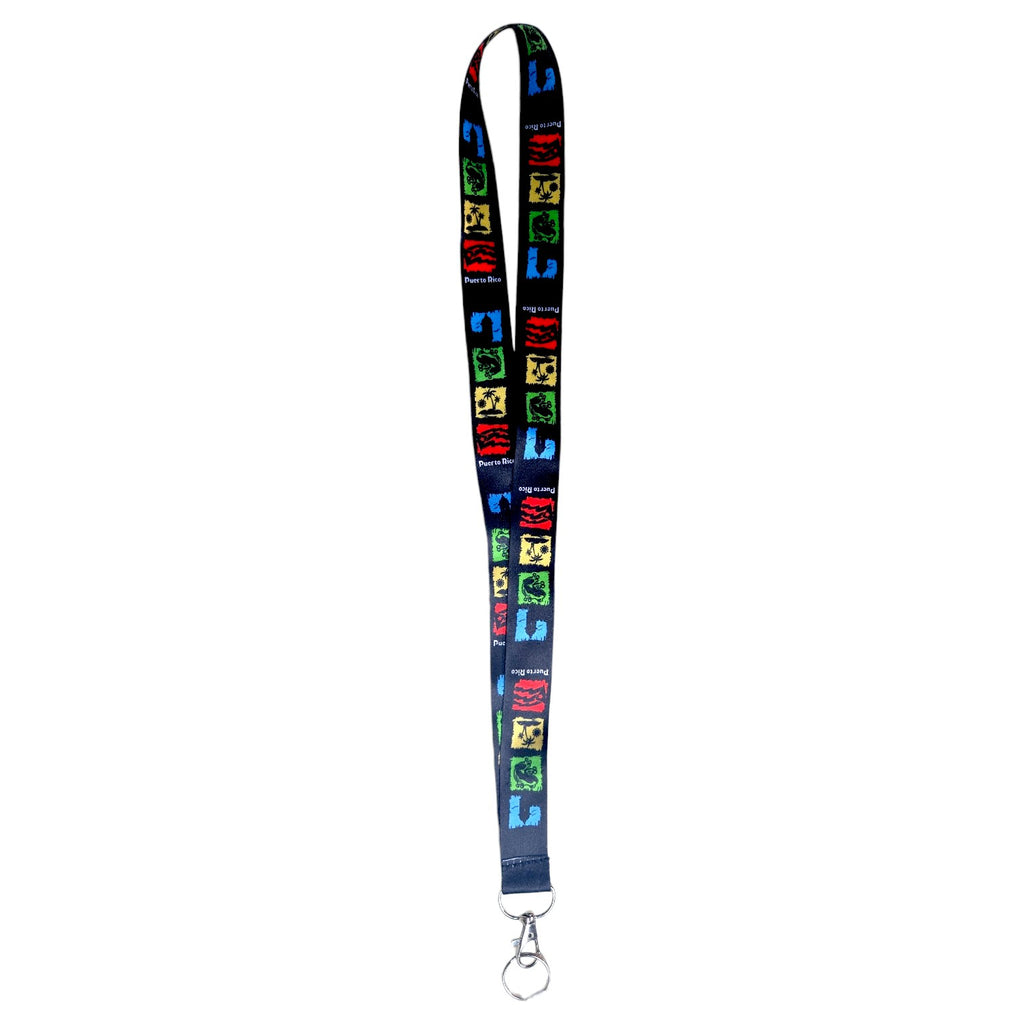 Souvenir de Puerto Rico – Lanyard con Diseño Boricua | Porta Credenciales y Llaves