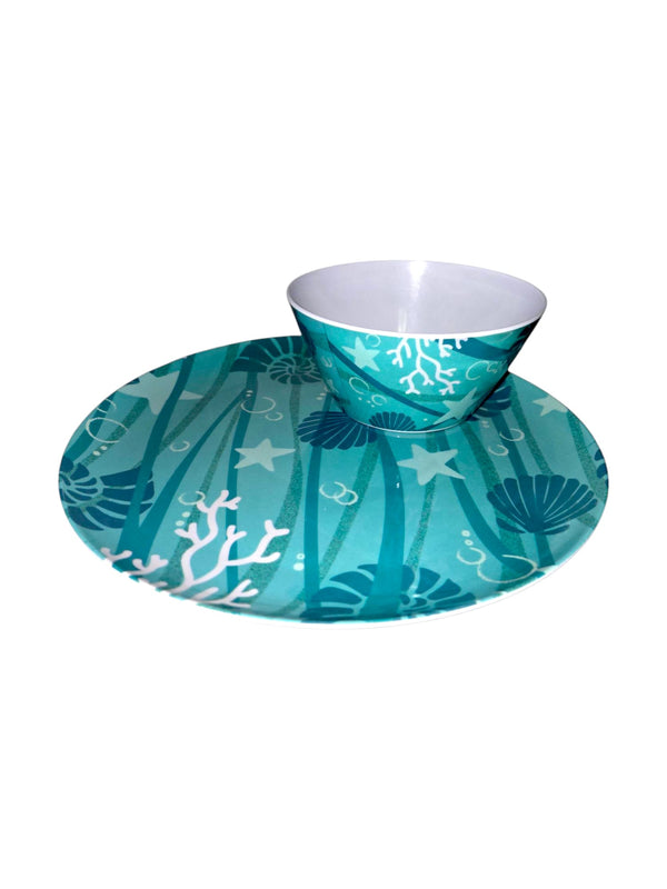Platos Melamina con diseño de Océano , Bowl de Melamina  con diseño de Océano